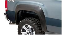 Fender Flares, Extend-A-Fender, Rear, Dura-Flex Thermoplastic, Black, 1.75 in. Flare Width, GMC, Pair
