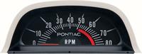 1968 PONTIAC HOOD TACH 5200 RED LINE - V8 POINT IGNITION