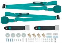 bench seat 3-point seat belt, turquoise