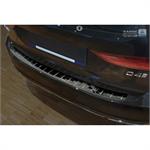 Zwart-Chroom RVS Achterbumperprotector passend voor Volvo V90 9/2016- 'Ribs'