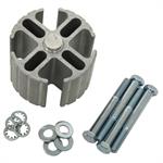 Fan Spacer, Aluminum, 2 in. Thick, 5/8 in. Pilot, Spacer, Bolts, Washers, AMC, GM, Mopar, Universal, Kit