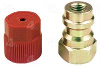 A/C Service Port Adapter, Retrofit, R134a, Low Side, 7/16-20 in. x 13mm, Straight, Each