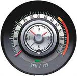 Clock/Tachometer,5000 RPM,1968