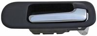 interior door handle front right sedan, black/chrome