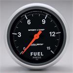 Fuel pressure, 67mm, 0-15 psi, electric