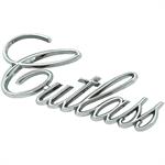 1971-77 Oldsmobile Cutlass	 Die-Cast Fender Emblem	 Cutlass Script