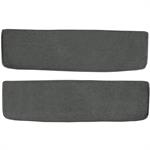 1955-59 Chevrolet/GMC Truck	 Carpet Door Panel Inserts	 w/o Cardboard Backing	 2-Piece	 Loop	 Gunmetal Gray