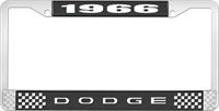 1966 DODGE LICENSE PLATE FRAME - BLACK