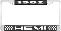 1962 HEMI LICENSE PLATE FRAME - BLACK