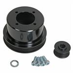 Pulley Kit, Billet aluminum, Serpentine