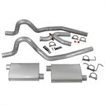 Exhaust System, Cat-Back, 2.5", Rear Exit, Steel