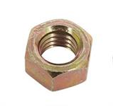 Nut, Grade 8, Hex, Steel, Yellow Zinc, 5/16-24 in. RH Threa