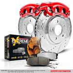 Brake Rotors, Pads, Red Calipers, Drilled/Slotted Rotors, Truck and Tow Pads, Front/Rear