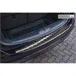 Zwart RVS Achterbumperprotector passend voor Seat Alhambra & Volkswagen Sharan II 2010- 'Ribs'