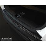 Black Stainless Steel Rear bumper protector suitable for Hyundai Tucson 2020- 'Ribs'