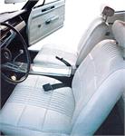 PEARL WHITE FRONT BUCKET VINYL SEAT UPHOLSTERY