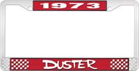 1973 DUSTER PLATE FRAME - RED
