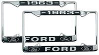 1963 Ford License Plate Frame