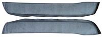 1987-90 Mustang Models Door Panel Carpet Inserts - Crystal Blue