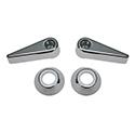 1968-69 Mustang Seat Latch Handle and Bezel Kit