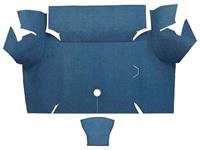 1967-68 Mustang Coupe Loop Carpet Trunk Mat - Ford Blue
