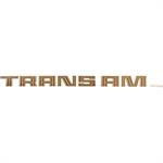 Trans AM Gold rear spoiler Trans AM Pontiac Decal
