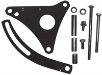 Replacement alternator bracket set, black