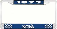 nummerplåtshållare, 1973 NOVA STYLE 2 blå