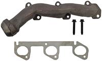 Exhaust Manifold, Cast Iron, Hardware, Gaskets, Ford, Mercury, 4.0L, OHV, Passenger Side, Each