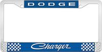 DODGE CHARGER LICENSE PLATE FRAME - BLUE