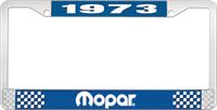 nummerplåtshållare 1973 mopar - blå