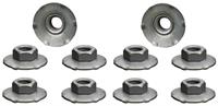 Peri-Keps Hex Nuts 7/16" Hex, 7/8" Toothed Free Spinning Washer, #14