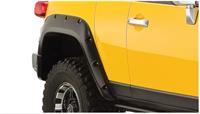 Fender Flares, Pocket Style, Rear,  Black, Thermoplastic, Toyota, Pair