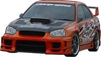 Chargespeed Carbon Plates passend voor Subaru Impreza GD# (A-E) for Type2 Voorbumper