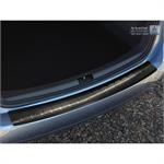 Zwart RVS Achterbumperprotector passend voor Volkswagen Touran II 2010-2015 'Ribs'