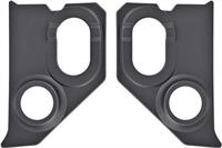 1960-66 Chevrolet, GMC C10 Pickup, Suburban	 Interior Kick Panels	 with 6" Speaker Holes	 Black	 Pair