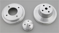 Pulley Kit, Billet aluminum, V-belt