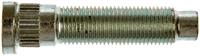 1/2-20 Serrated Wheel Stud With Clip Head - 0.555 In. Knurl, 2.31 In. Length
