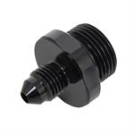 Brake Fitting, Compact Remote Master Cylinder Fitting, Straight, Black, 11/16"-20 in. Male, AN3 Male