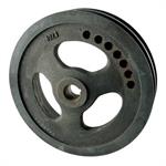 Power Steering Pulley, V-Belt, 2-Groove, Cast Iron, 5.75"