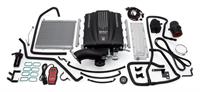 Supercharger System, E-Force, Serpentine, Black Powdercoated, Intercooler, Chevy, GMC, 6.2L, Kit