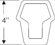 Parking light lens gasket