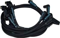 Spark Plug Wires, LiveWires, Spiral Core, 10mm, Black Wires, Black Boots, Pontiac, V8, Kit