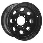 Wheel 8x15" Plate Soft 8 Black