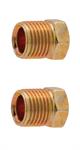 Tube Nuts, Inverted Flare, 5/16 in. Tube, Steel, Gold