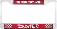 1974 DUSTER PLATE FRAME - RED
