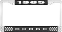 1965 DODGE LICENSE PLATE FRAME - BLACK
