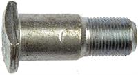 3/4-16 Non-Serrated Wheel Stud With Clip Head - .877 In. Knurl, 2-1/4 In. Length