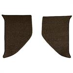 1960-63 Chevrolet/GMC Truck	 Carpet Kick Panel Inserts	 w/o Cardboard Backing	 Loop	 Dark Brown