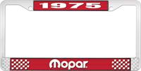 1975 MOPAR LICENSE PLATE FRAME - RED